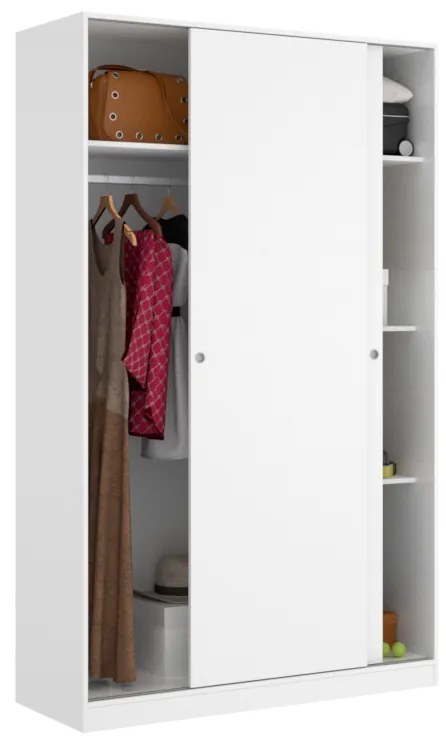 SLIDO 3 ruhásszekrény, 120x204x50, természetes