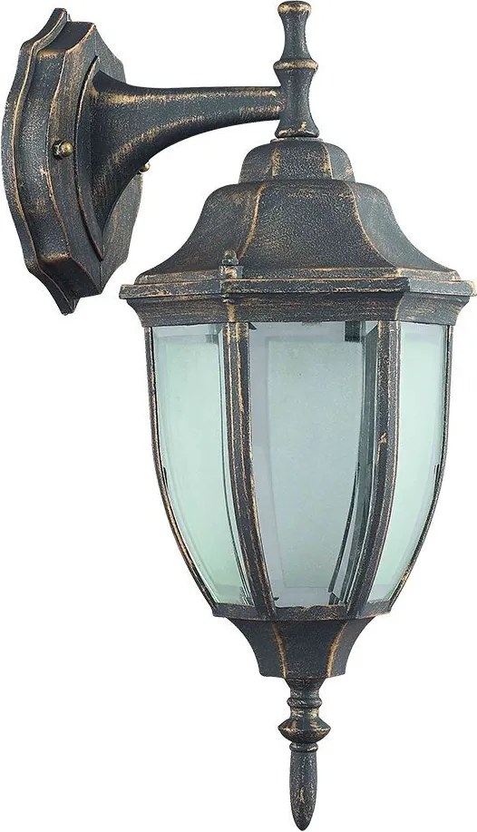 PREZENT 39006 LIDO Klasszikus Kültéri Fali Lámpa Antik Bronz E27 IP44