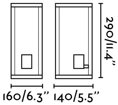 FARO 70773 - Kültéri fali lámpa NALA 1xE27/15W/230V IP54