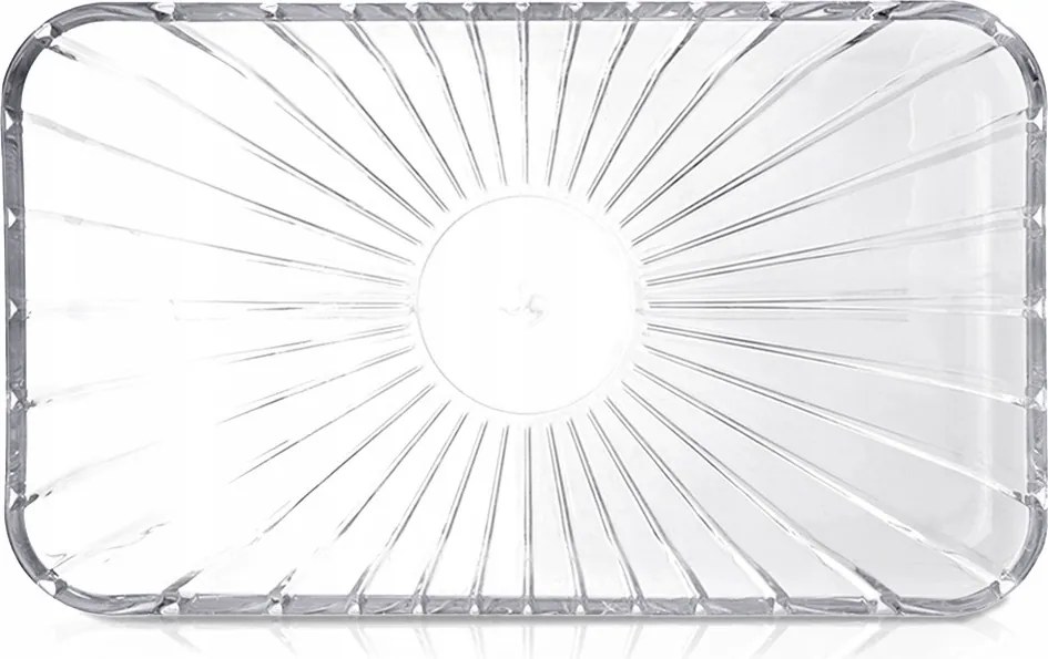 Tálca Üveg Tányér Téglalap alakú Tálalótál Ételtároló tálca Snack