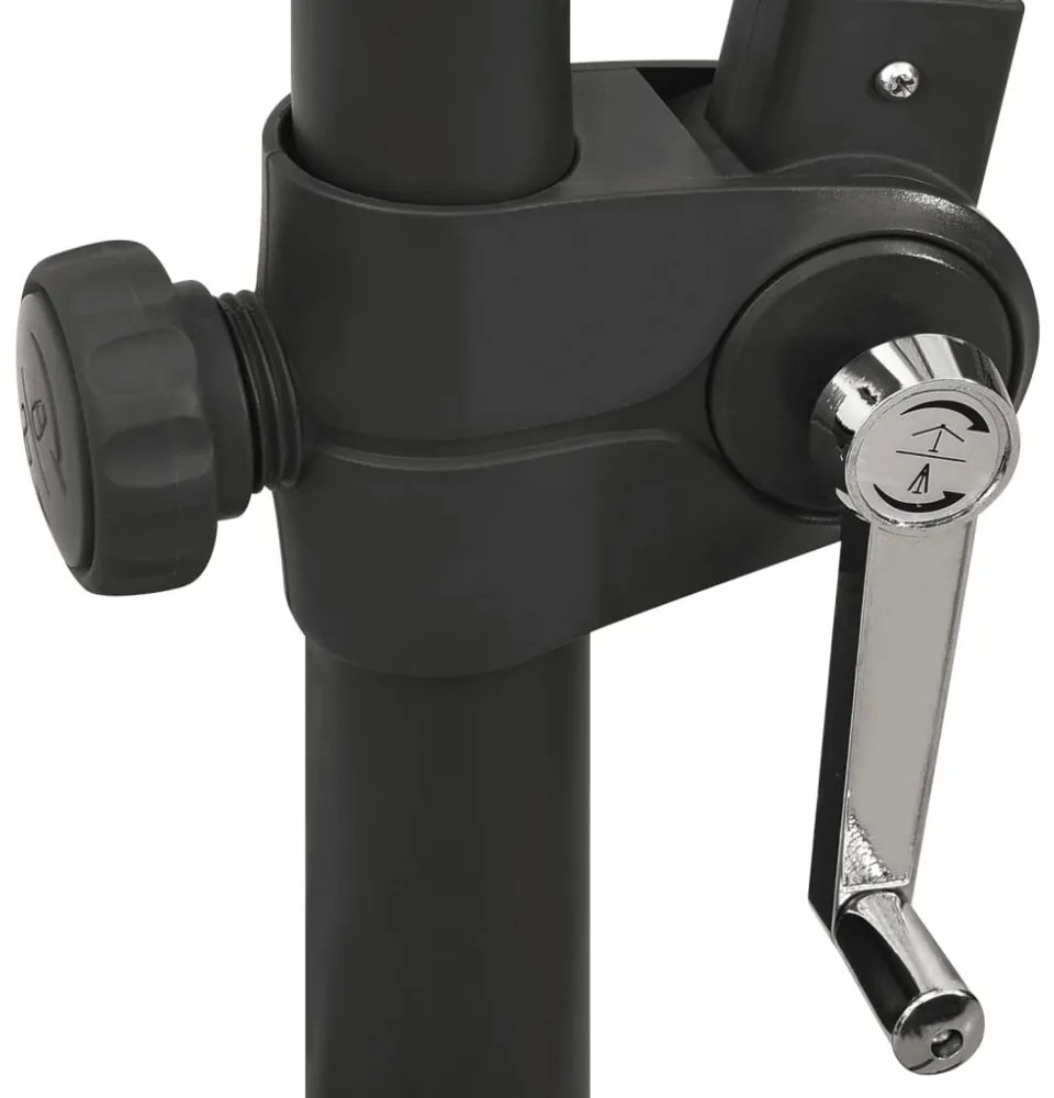 tópszínű konzolos napernyő rúddal és LED-fényekkel 300 cm