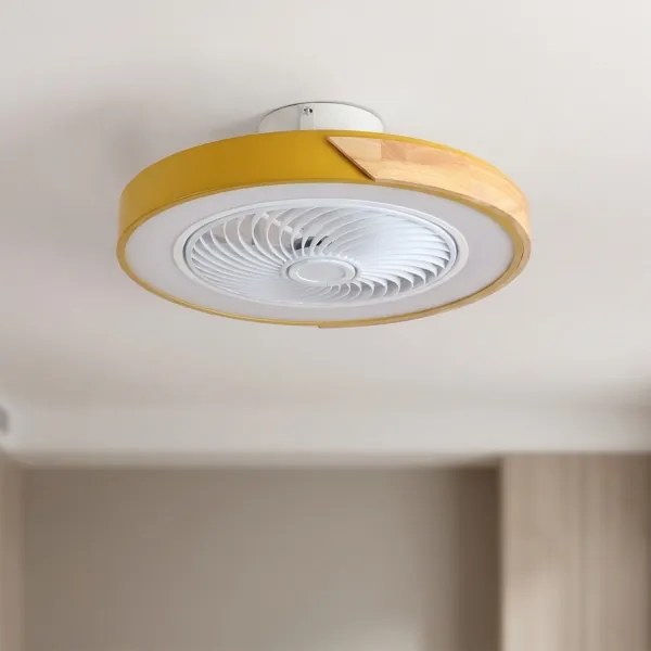 Brilagi - dimmelhető ventilátoros LED-lámpa LED/38W/230V 50 cm arany/tölgy + távvezérlő