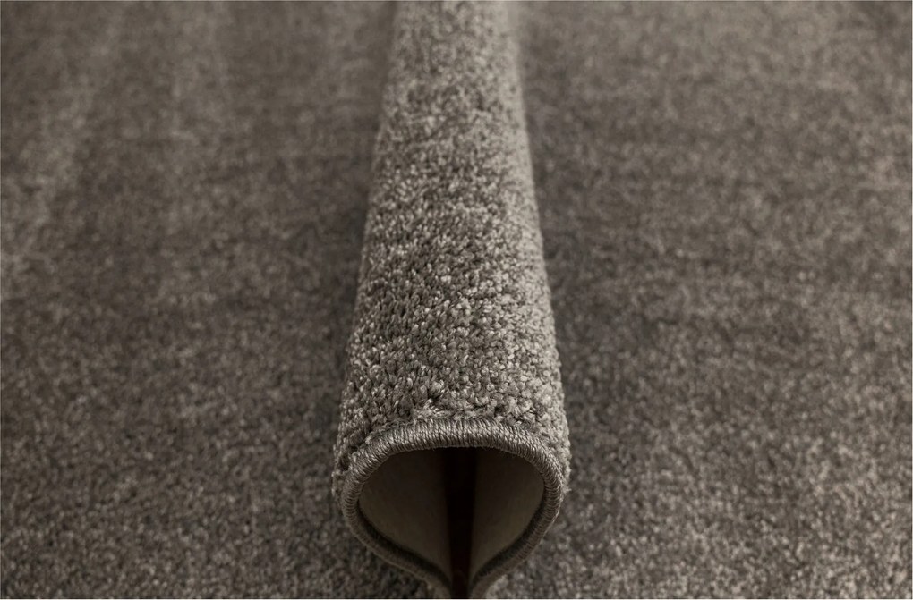 Szürke Puha Sima Egyszínű Filc Szőnyeg Florida Hálószobába 150x300 cm