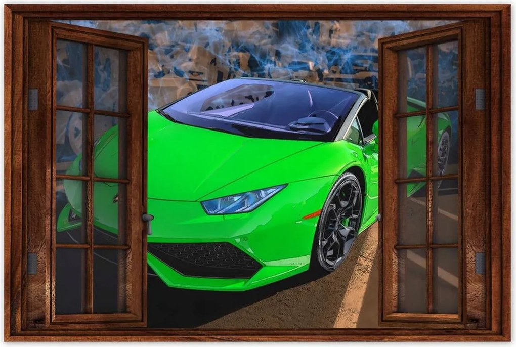 Poszterek 60x40 Zöld sportautó