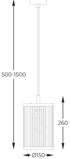 Zuma Line P0528-01F-P7AC - Csillár zsinóron SERGIO 1xE14/60W/230V fekete