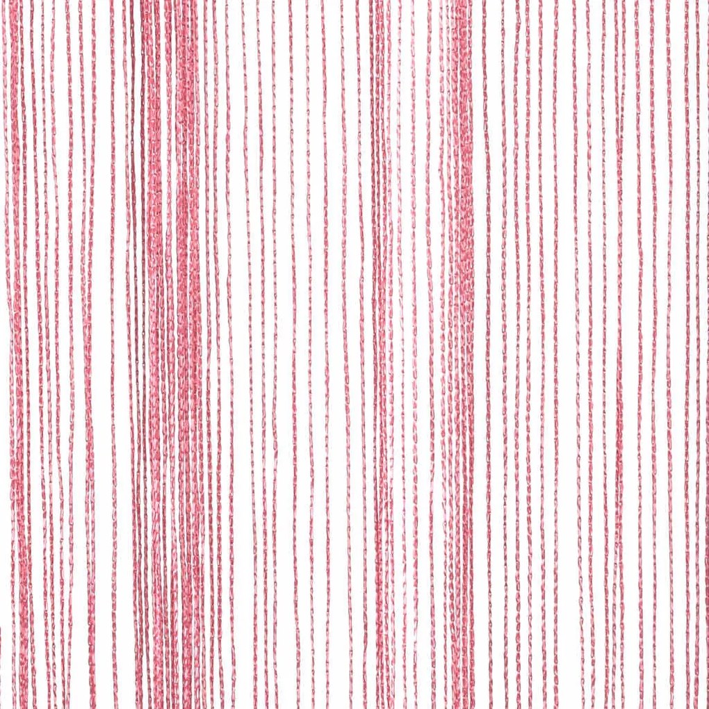 2 db rózsaszín zsinórfüggöny 140 x 250 cm