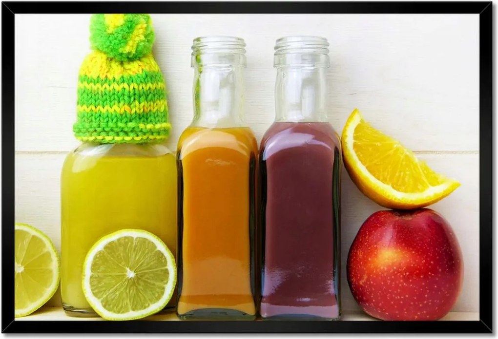 Poszterek keretben 60x40 Egészséges italok Gyümölcsök