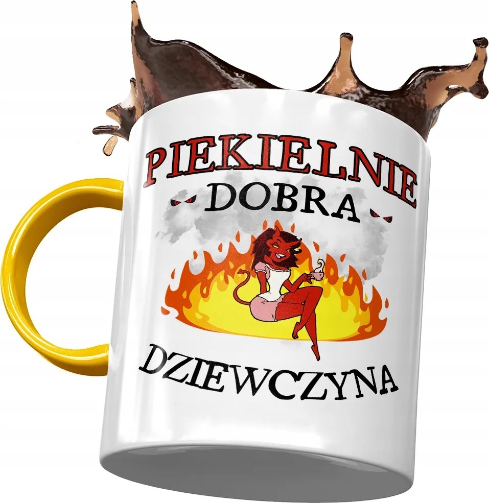 Sárga Bögre Lányoknak Pokolian Jó Nyomtatott Fotóval