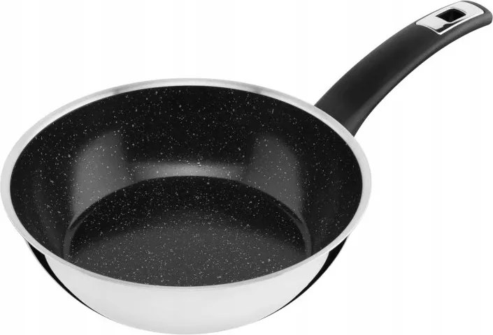 Kolimax Cerammax Pro Comfort serpenyő 22 cm fogantyúval, magas, fekete Gránit