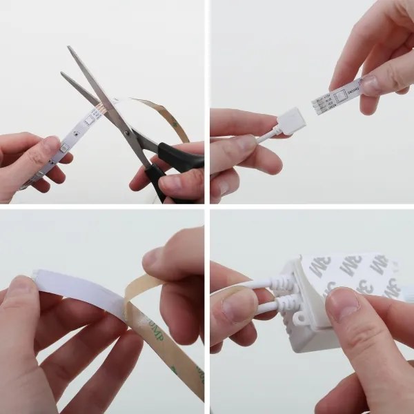 Brilo - LED RGB Dimmelhető szalag 11,5m LED/24W/230V + távirányító