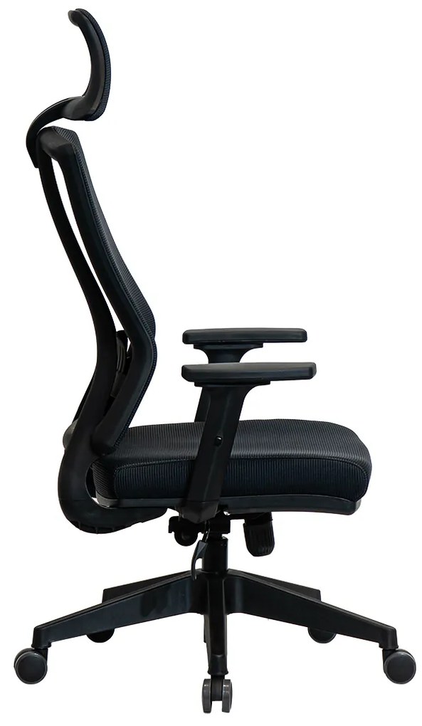 Ello ergonomikus irodai forgószék deréktámasszal, fejtámasszal, 3D Air mesh hálós