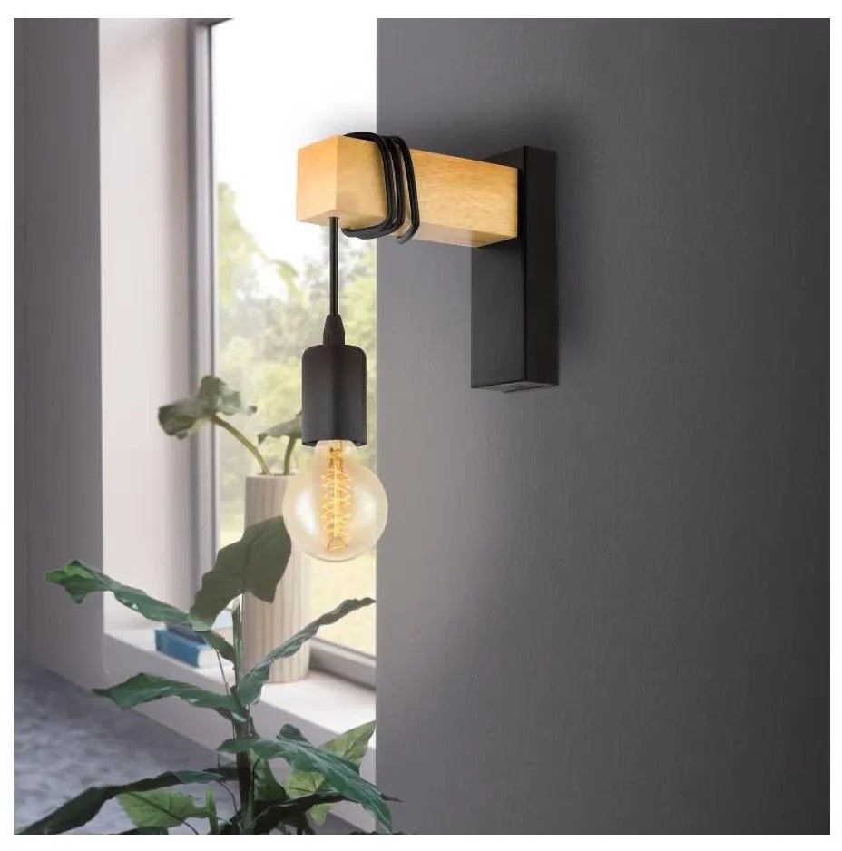 Eglo 32917 - Fali lámpa TOWNSHEND 1xE27/10W/230V