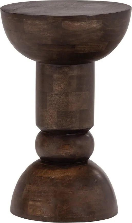 Mangófa kerek tárolóasztal ø 46 cm Emel – WOOOD