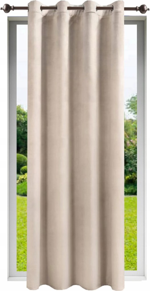 Vélúr függöny 140x230 cm, karikás, nappaliba, különböző színekben