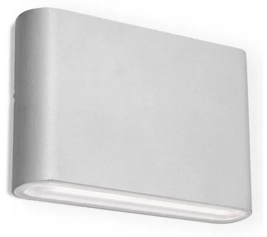 LED2 - LED Kültéri fali lámpa FLAT 2xLED/3W/230V IP65 fehér