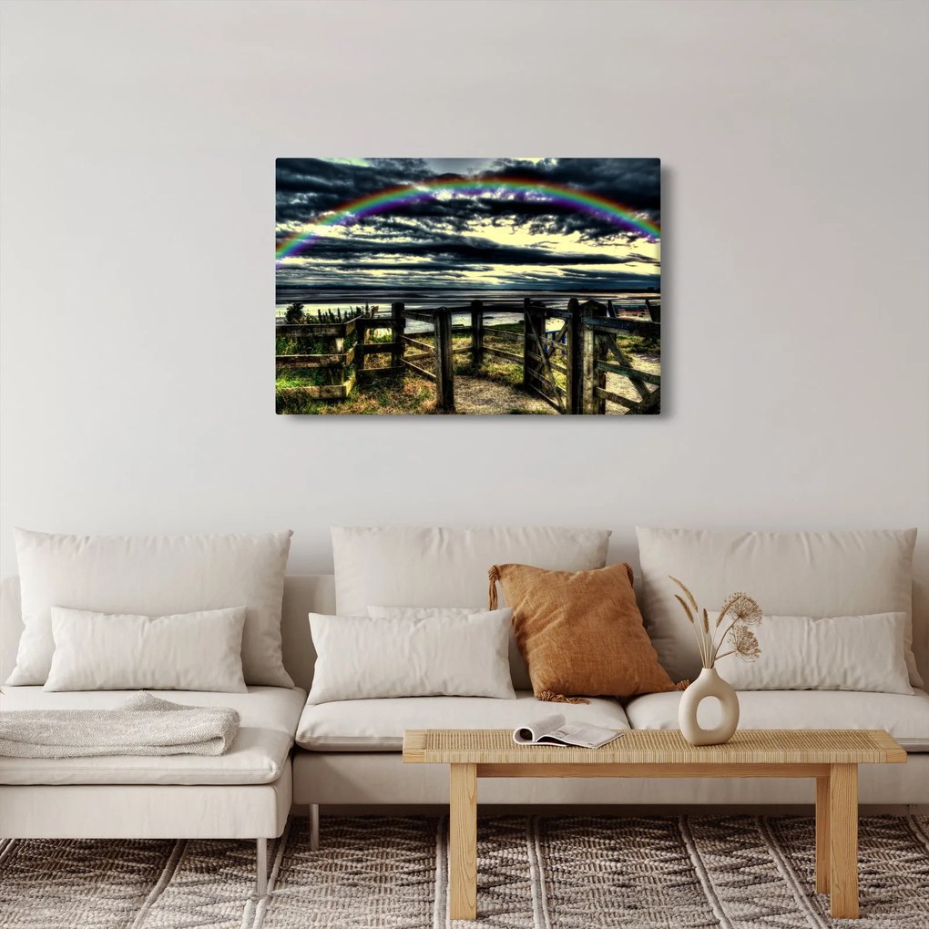 Szivárvány a tenger felett képe (90x60 cm)