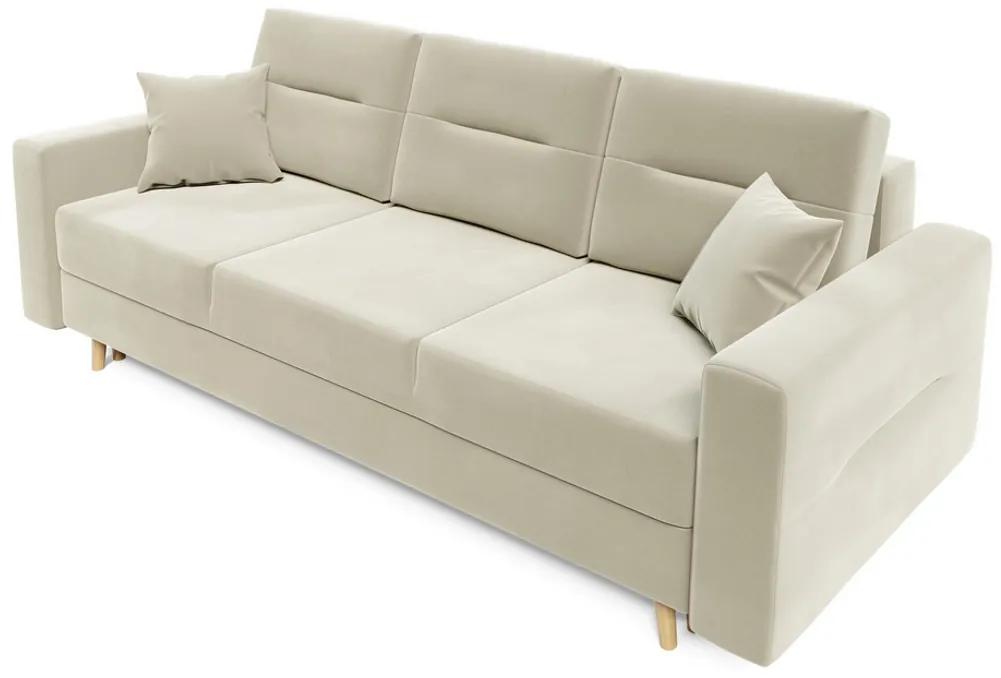 GISELA ágyazható kárpitozott kanapé, 230x87x90, itaka 16