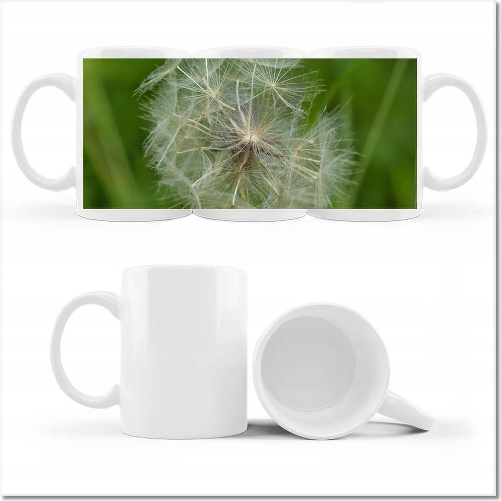 Nyomott mintás bögre Pitypang Virág Virágok