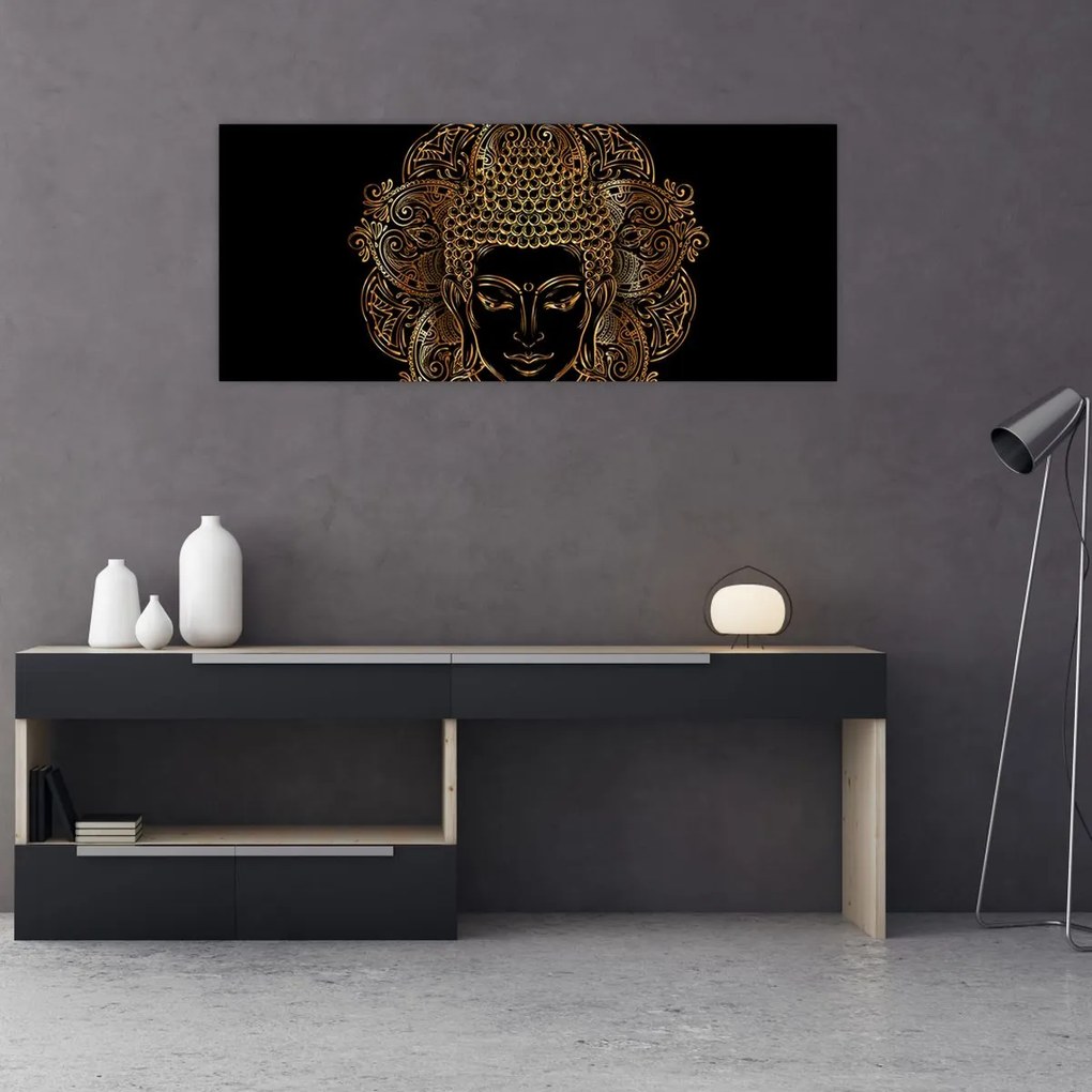 Arany Buddha képe (120x50 cm)