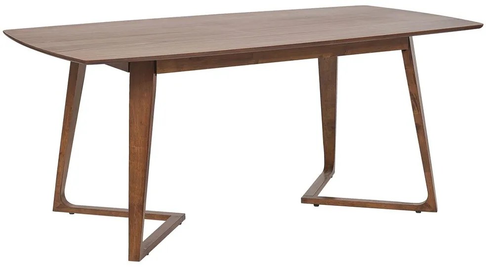 Étkezőasztal, HUXTER, Sötét Fa Színű, 180x90x75 Beliani