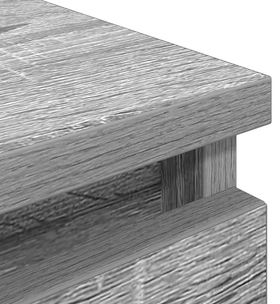 szürke sonoma színű szerelt fa TV-szekrény 100x35x54 cm
