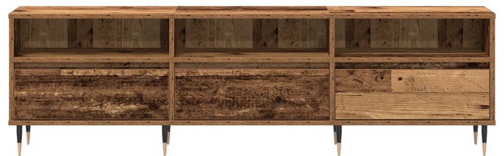 vidaXL TV szekrény Öreg fa 150 x 30 x 45 cm Faanyag