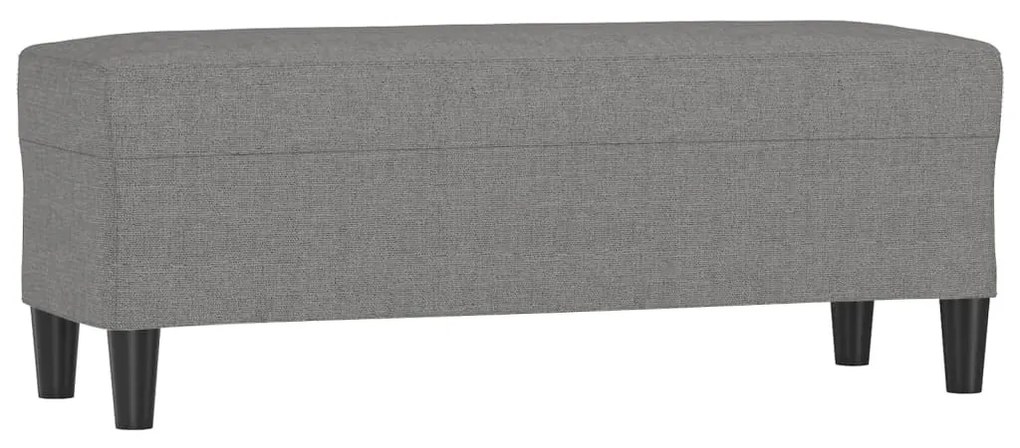 sötétszürke szövet pad 100x35x41 cm