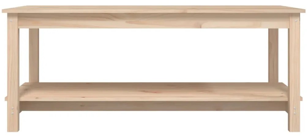Tömör fenyőfa dohányzóasztal 110 x 55 x 45 cm