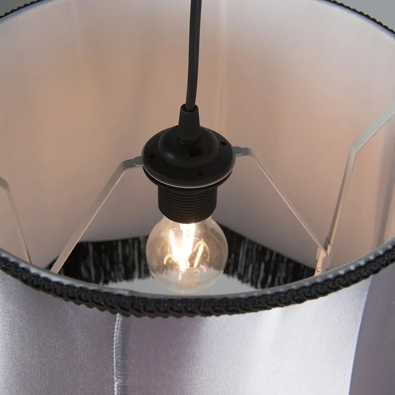 Retro lógólámpa fekete szürkével 45 cm - Granny