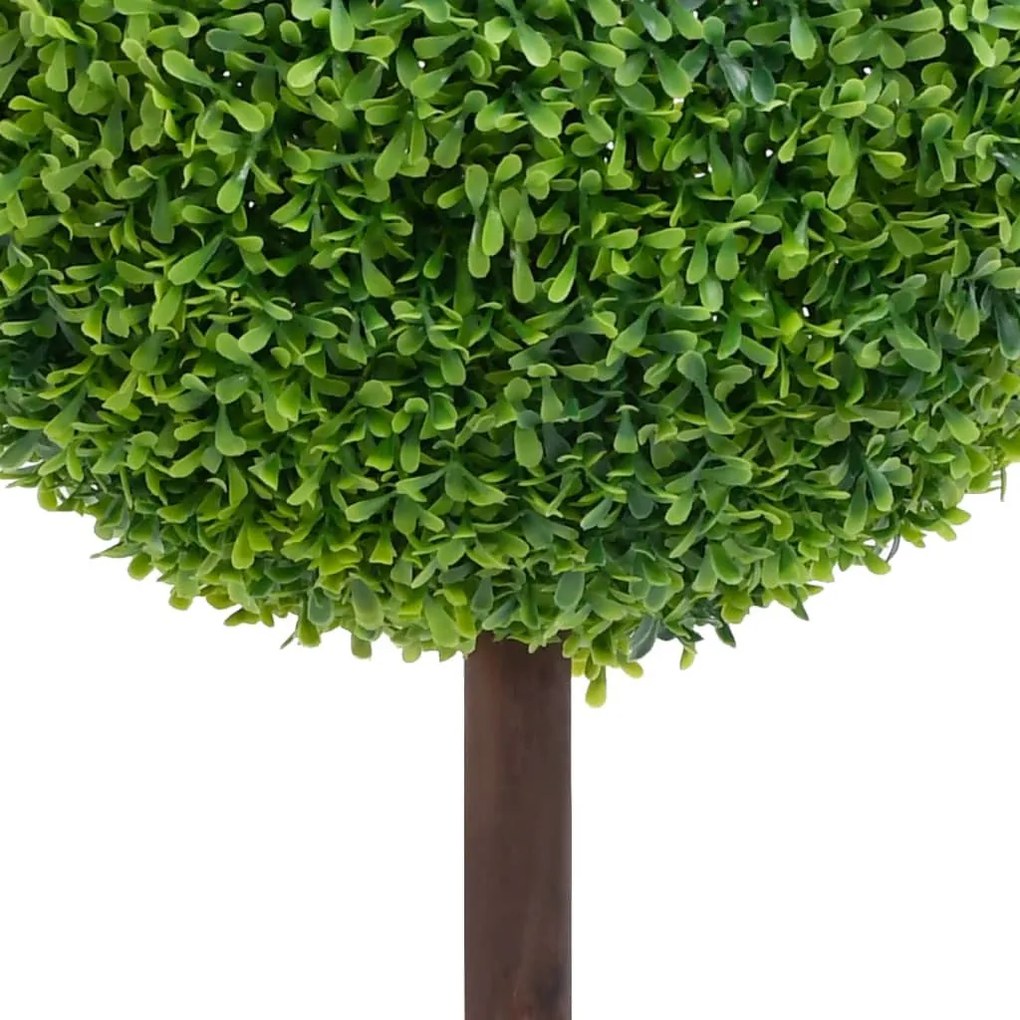 zöld gömbalakú cserepes műpuszpáng 71 cm