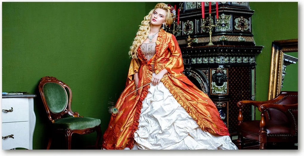 Fotó vászonkép edzett üveg Arisztokrata 140x70