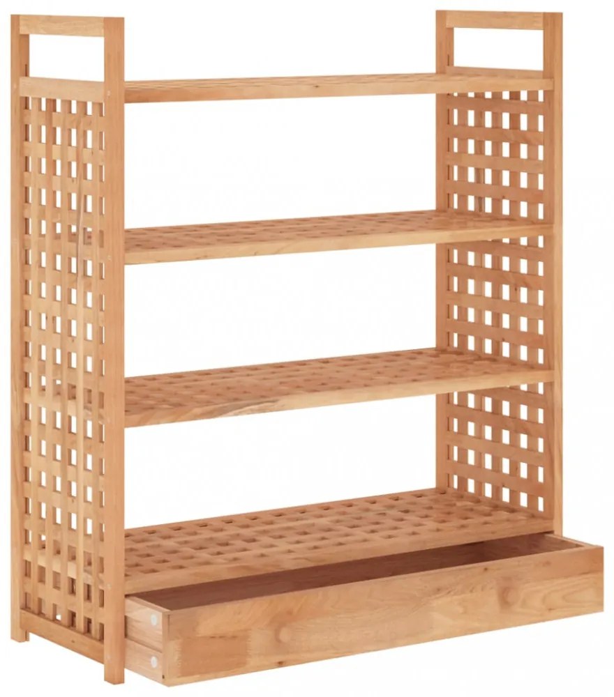 tömör diófa cipőállvány fiókkal 70 x 27 x 81 cm