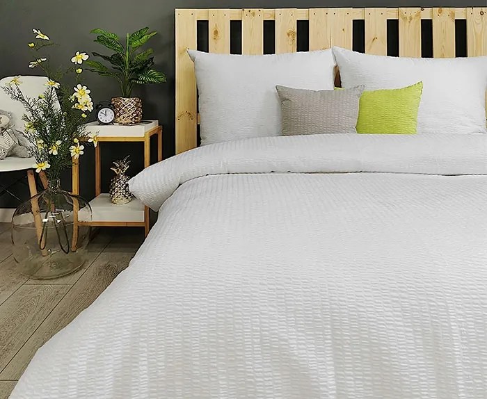 Ágyneműhuzat Prémium 160x200 fehér egyszínű