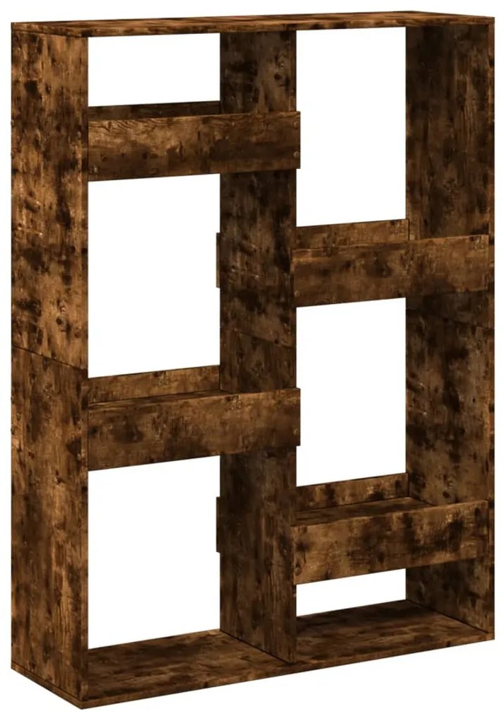 füstös tölgy színű szerelt fa könyvespolc 100 x 33 x 135 cm