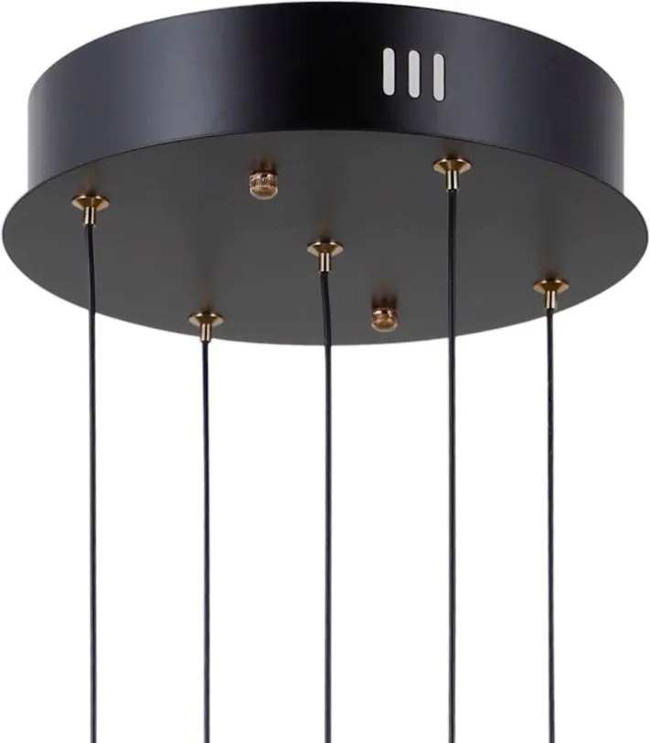 Italux modern függeszték montiela matt fekete arany itxpnd-34374-5-bk