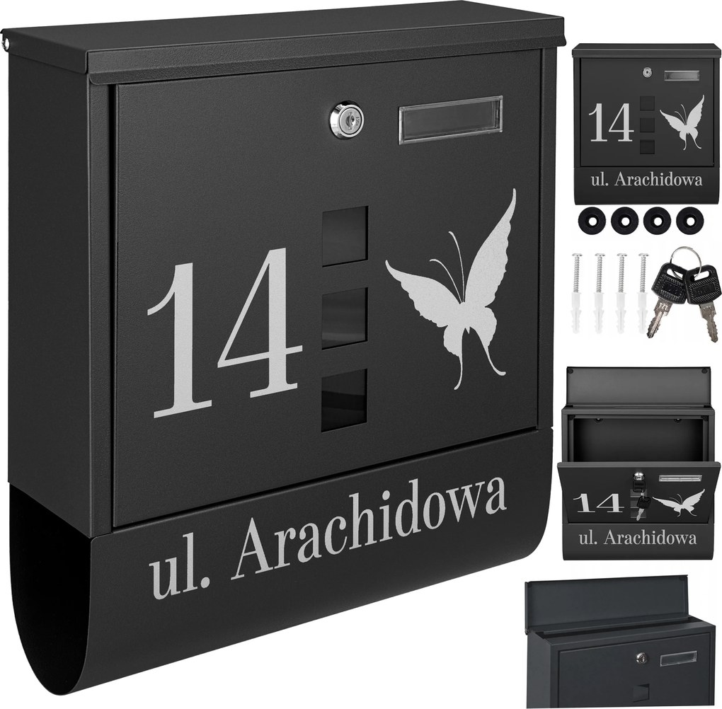 Fekete Postaláda Postai Levelekhez Minta