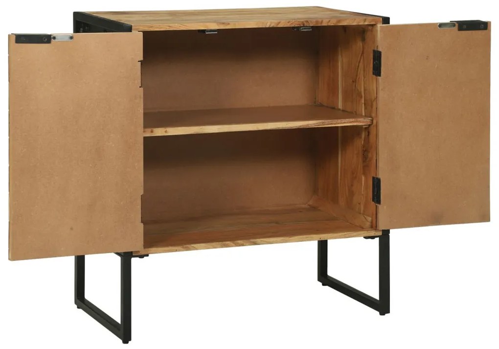 oldalszekrény 70x35x75 cm Tömör fa Akác