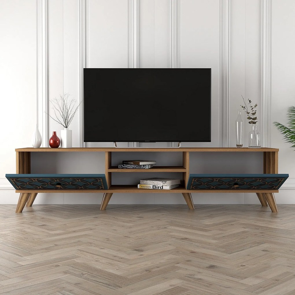 TV szekrény Class - Walnut, Chalcedony