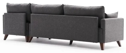 RIGA jobb oldali L-alakú sarokkanapé, antracit