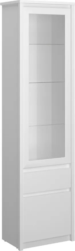 Vitrin 1D1W1S, fehér, ERODIN