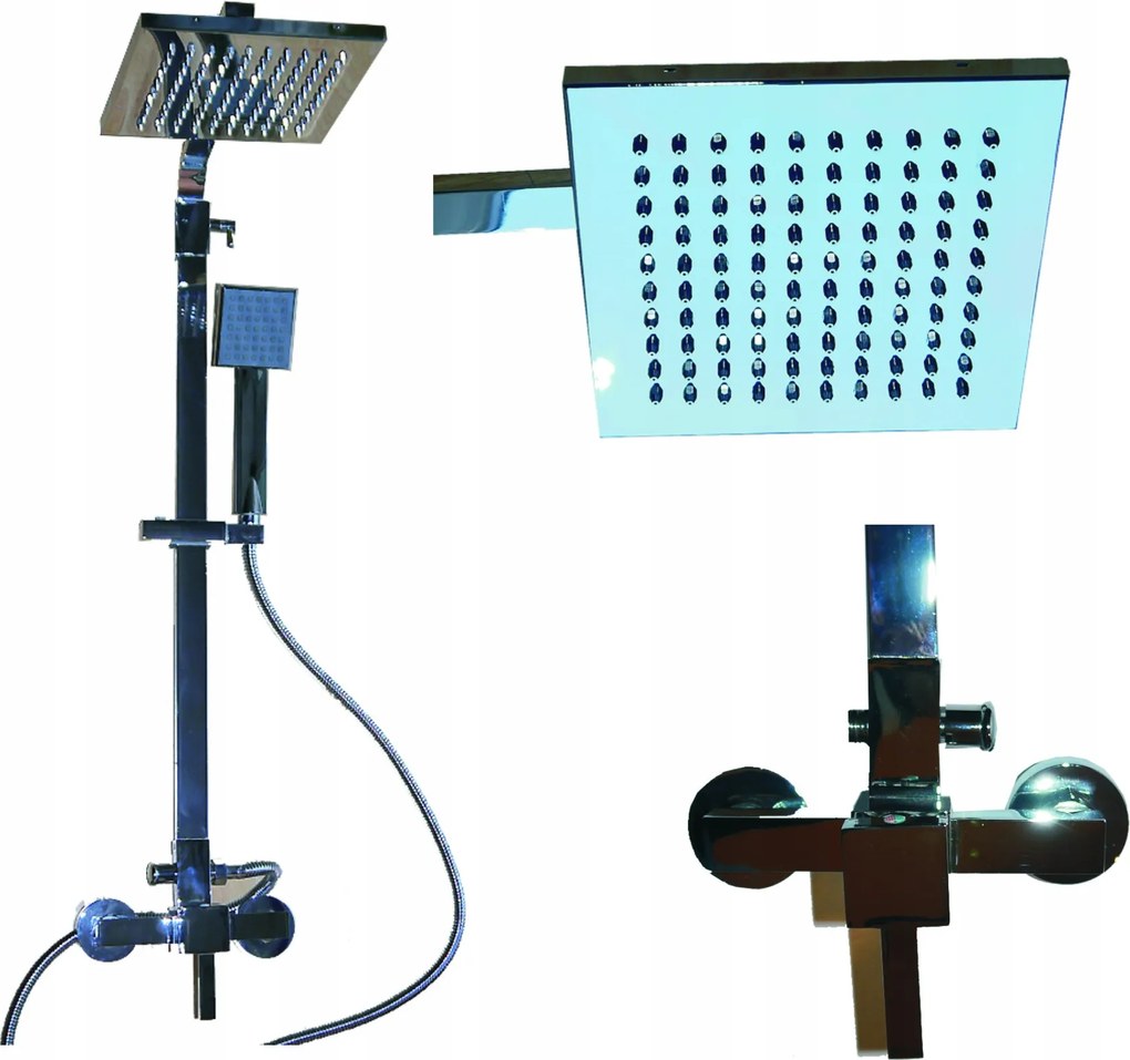 Zuhanyoszlop Zuhany Szett Esőztető Cső Csaptelep Fülhallgató