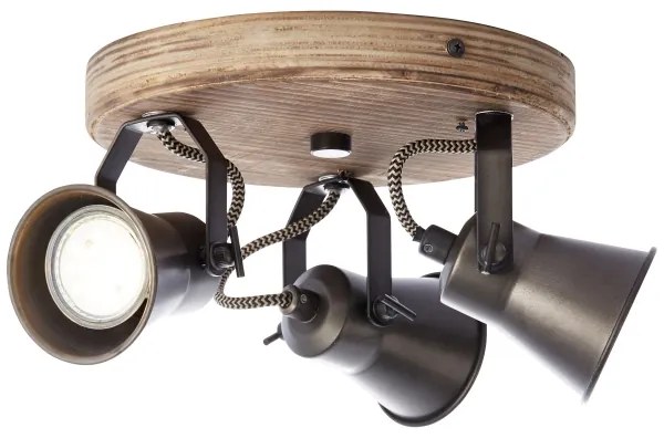 Brilliant - SEED 3xGU10/5W/230V spotlámpa fekete/barna