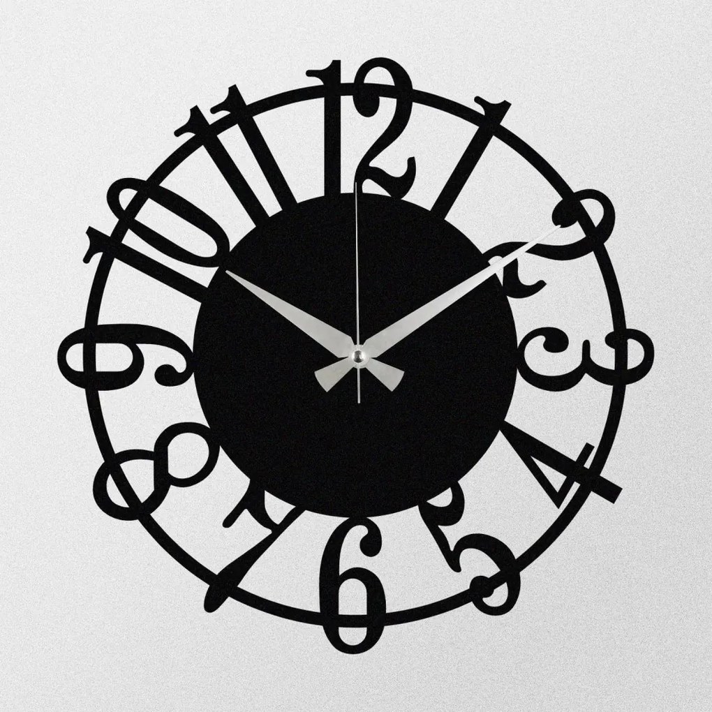 Enzoclock fém falióra, 48×48 cm – S006