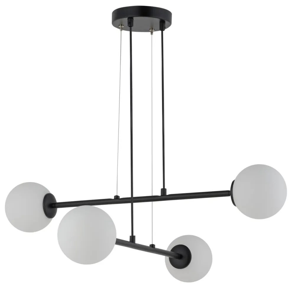 Csillár zsinóron BALANS 4xG9/12W/230V fekete