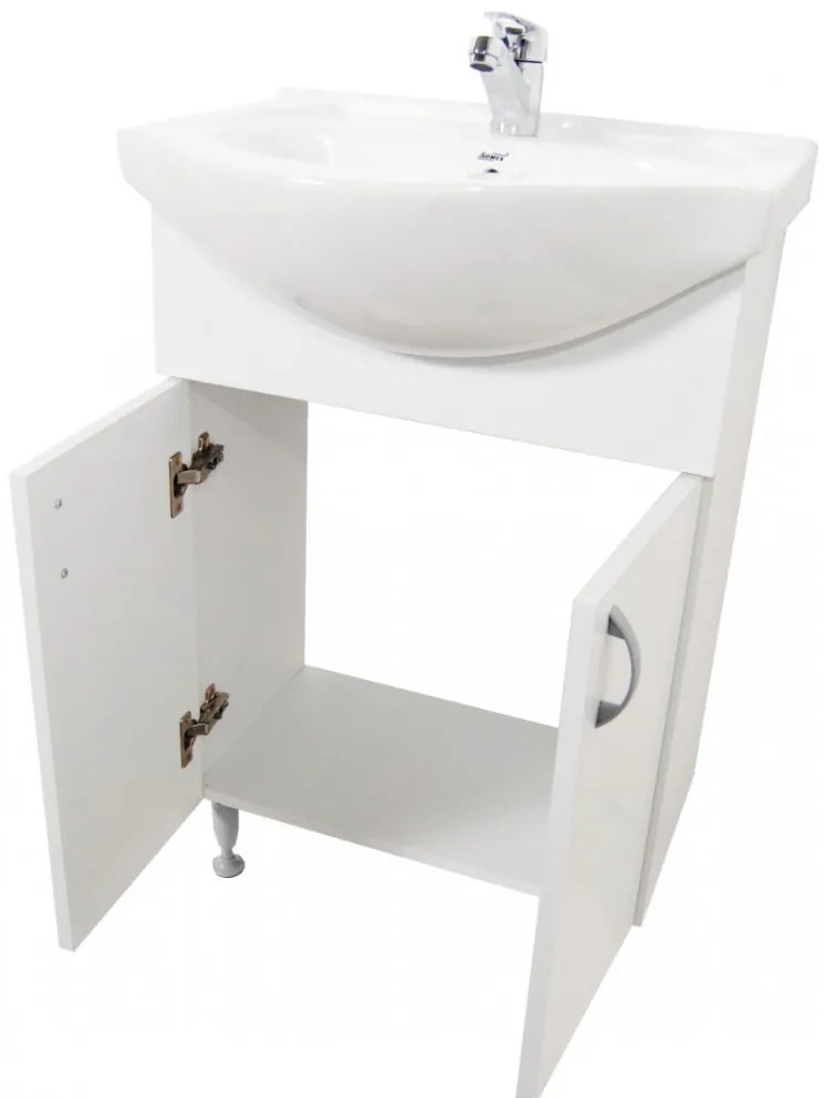 Ikeany fürdőszobai szekrény mosdóval 60 cm Fehér N