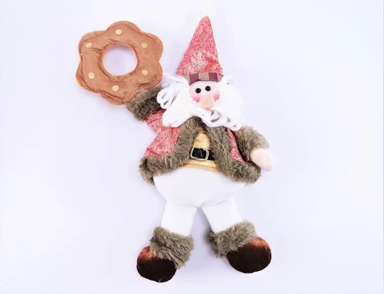 Mikulás dekoráció üvegre 15 cm hosszú 493669