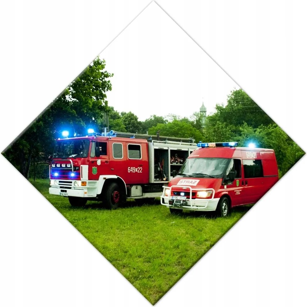 Vászonkép 42x42 Tűzoltóság