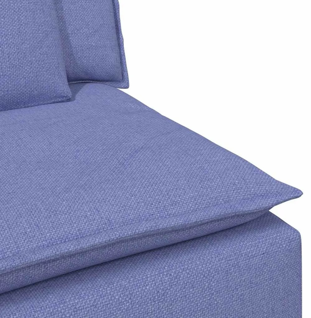 farmerkék moduláris kanapé középső modul párnákkal 100 cm