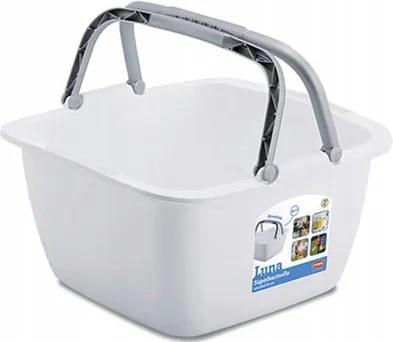 Vödör Tál Szennyestartó Kosár Stefanplast Luna 18,5 l Fehér