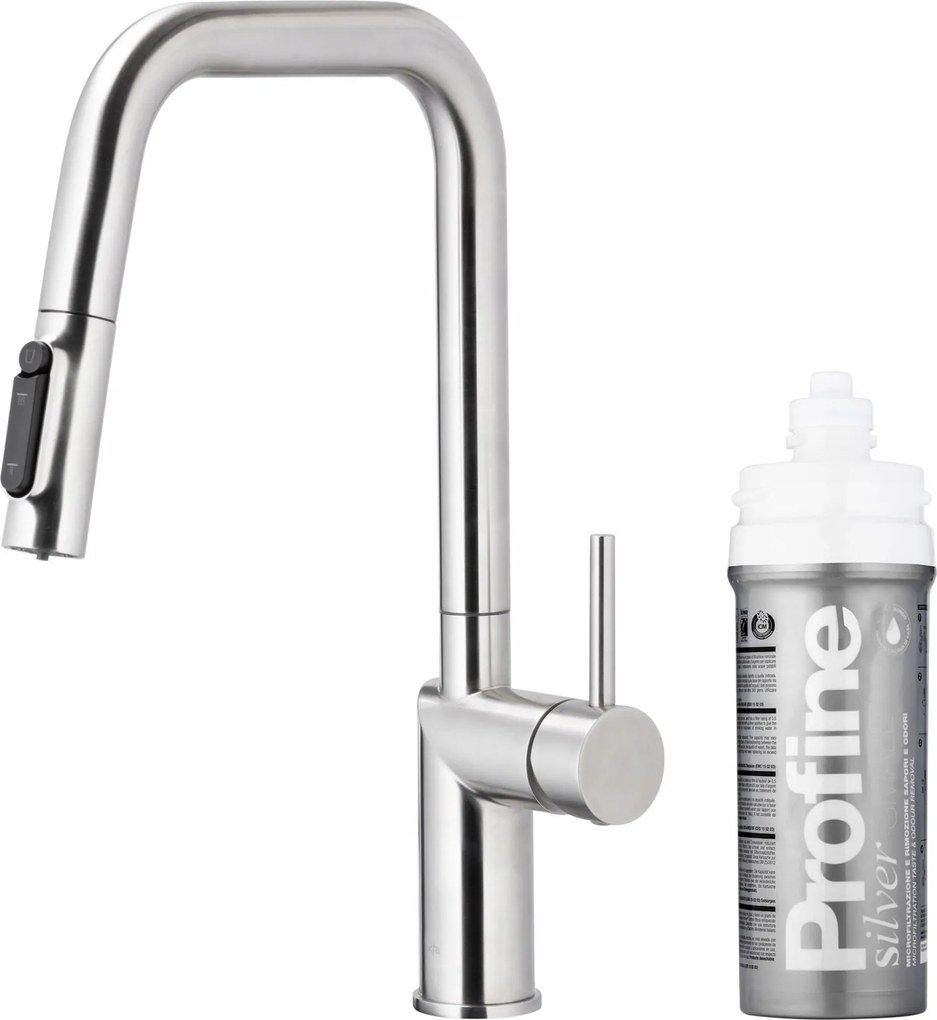 Kfa Konyhai Csaptelep Duero Pure Style, Inox Profine Silver Small Szűrő
